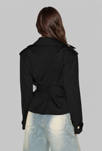 Anna Cropped Trench Jacket