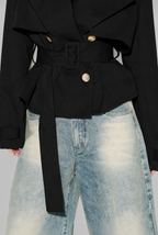 Anna Cropped Trench Jacket