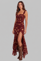 Floral Boho Retro Maxi Dress