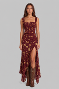 Floral Boho Retro Maxi Dress