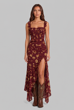 Floral Boho Retro Maxi Dress