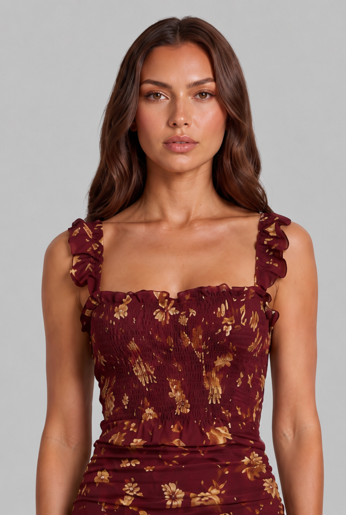 Floral Boho Retro Maxi Dress