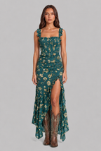 Floral Boho Retro Maxi Dress