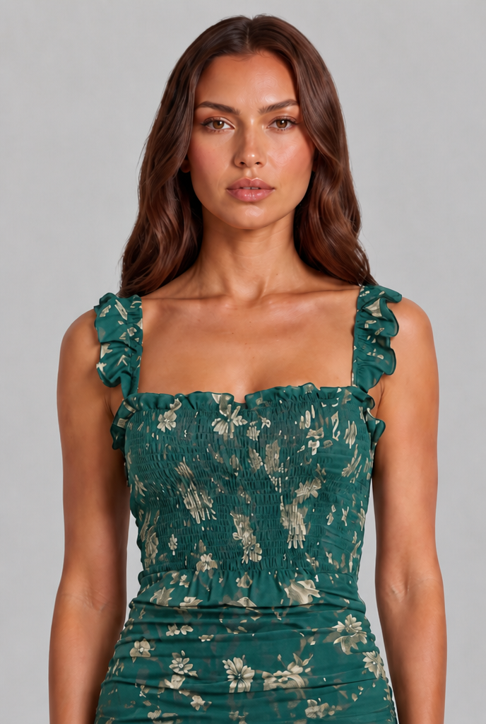 Floral Boho Retro Maxi Dress