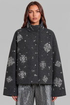 Cropped Jacket with Sequin Detail