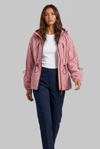 Gingham Windbreaker Jacket