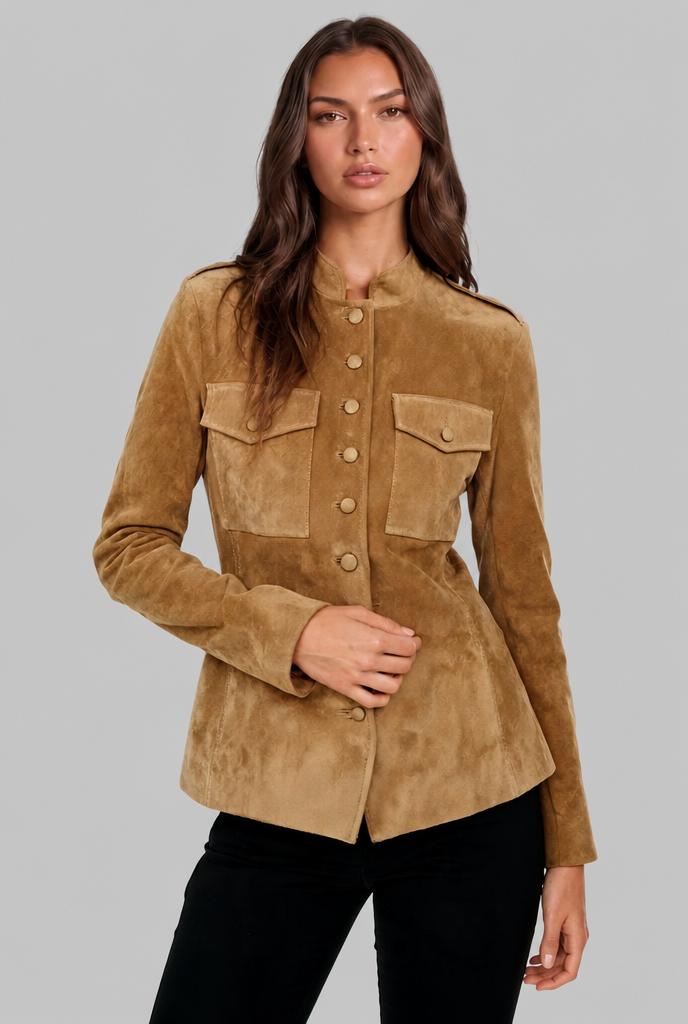 Fitted Suede Jacket