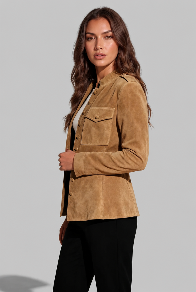 Fitted Suede Jacket