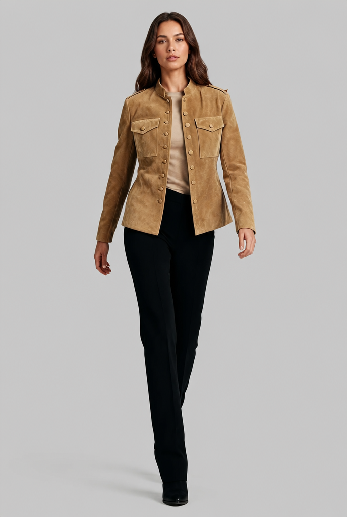 Fitted Suede Jacket