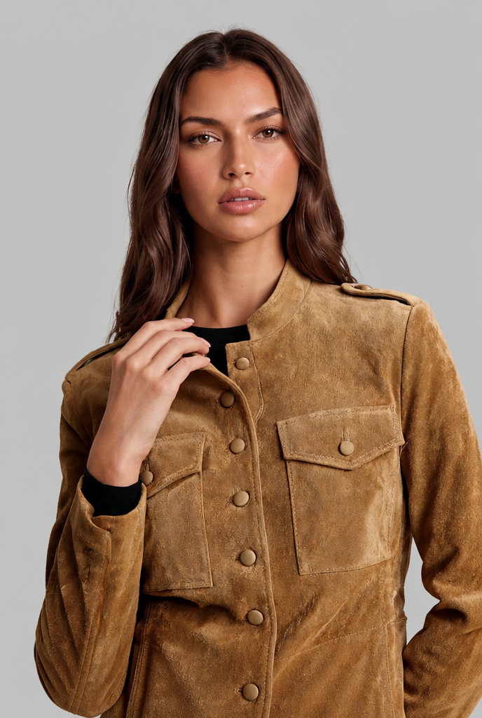 Fitted Suede Jacket