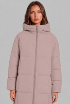 Long Hooded Puffer Coat