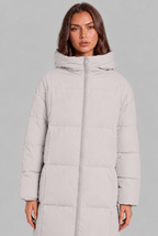 Long Hooded Puffer Coat