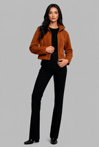 Cropped Suede Jacket