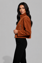 Cropped Suede Jacket