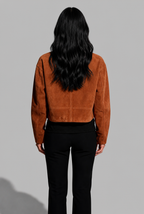 Cropped Suede Jacket