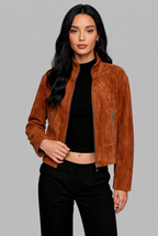 Cropped Suede Jacket