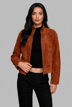 Cropped Suede Jacket