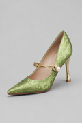 Pearl Detail Mary Jane Heels