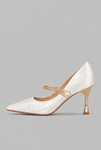 Pearl Detail Mary Jane Heels