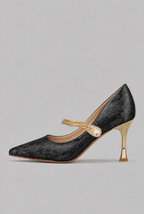 Pearl Detail Mary Jane Heels