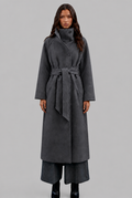 Belted Longline Wool Coat