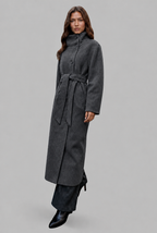 Belted Longline Wool Coat