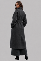 Belted Longline Wool Coat
