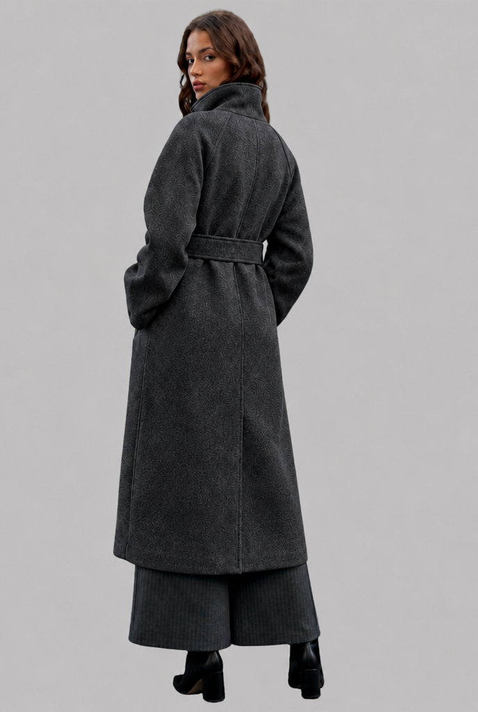 Belted Longline Wool Coat