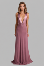 Party Maxi Dress with Satin Straps