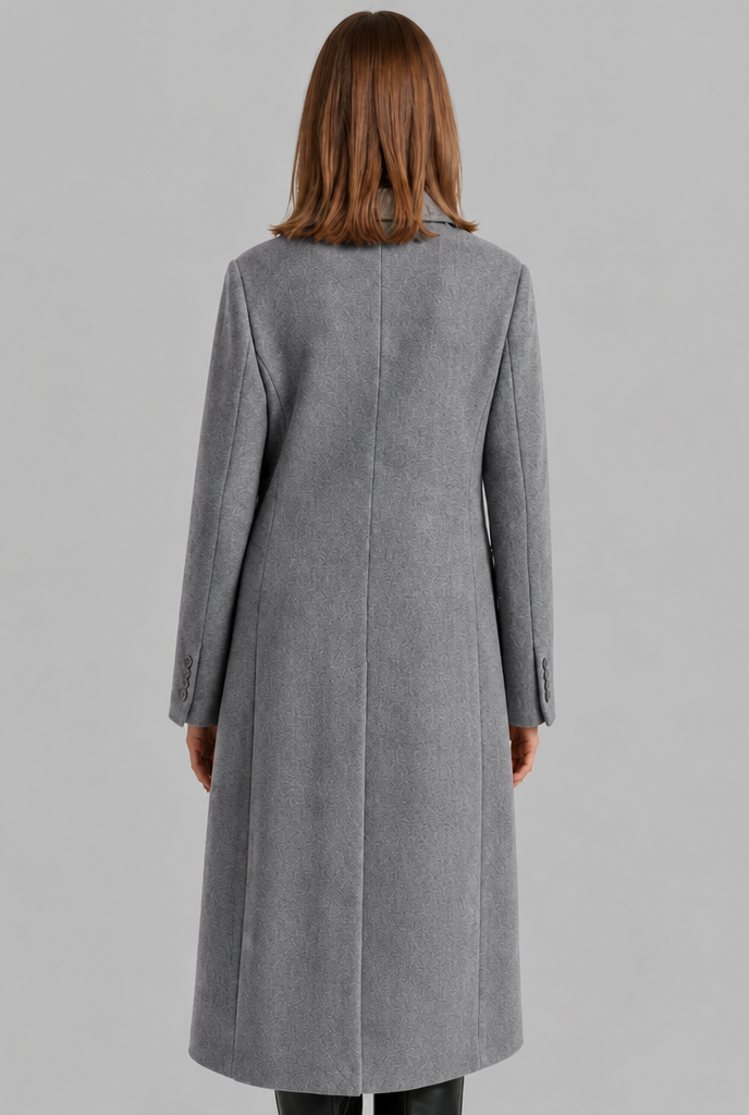 Double Breasted Long Wool Coat