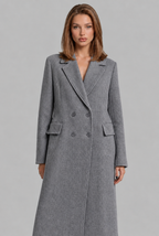 Double Breasted Long Wool Coat