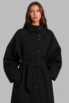Belted Longline Wool Coat