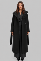 Belted Longline Wool Coat