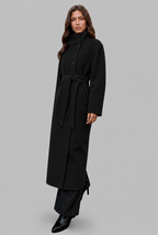 Belted Longline Wool Coat