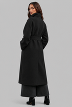 Belted Longline Wool Coat