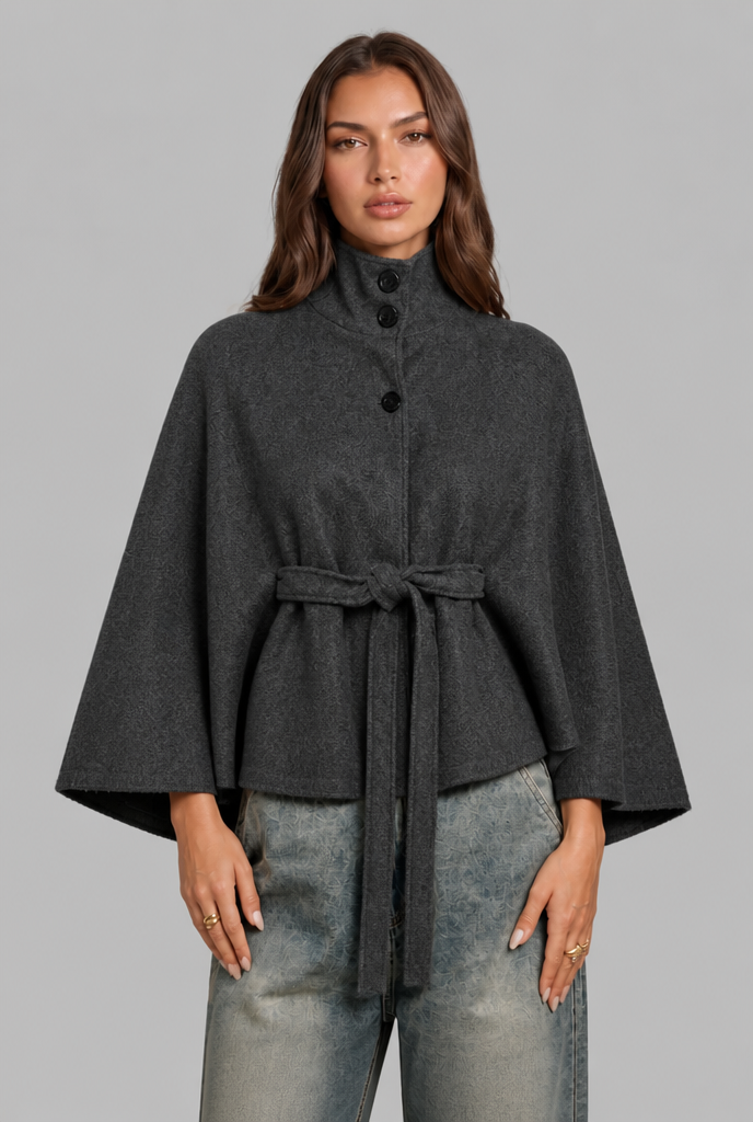 Short Belted Wool Coat