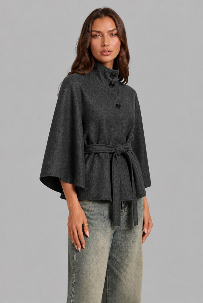 Short Belted Wool Coat