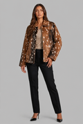 Bambi Faux Fur Jacket with Zipper