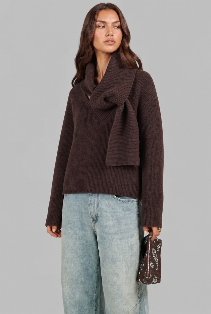 Scarf Detail Jumper