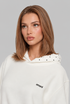 Polka Dot Detail Hoodie