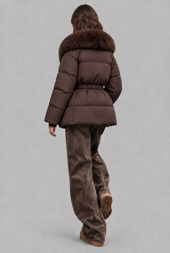 Faux Fur Collar Padded Jacket