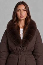 Faux Fur Collar Padded Jacket