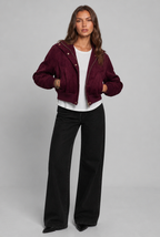 Isla Suede Bomber Jacket