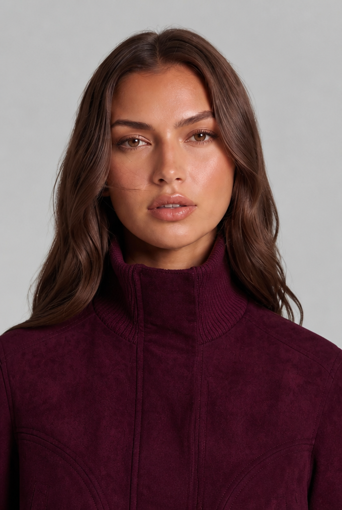 Isla Suede Bomber Jacket