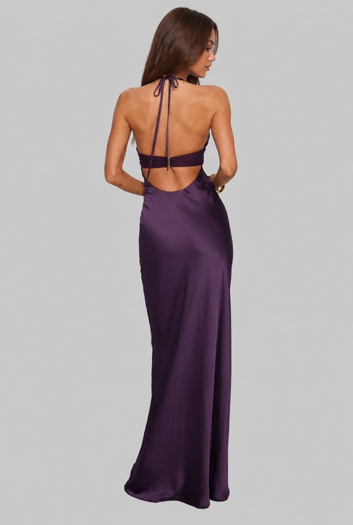 Backless Party Maxi Dress
