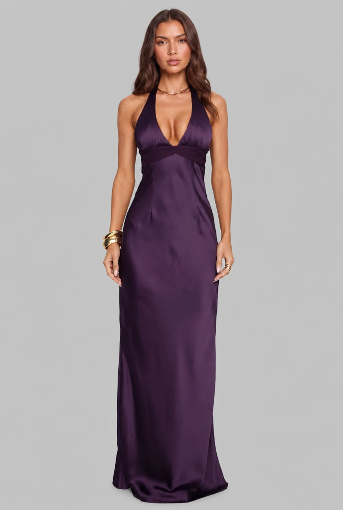 Backless Party Maxi Dress