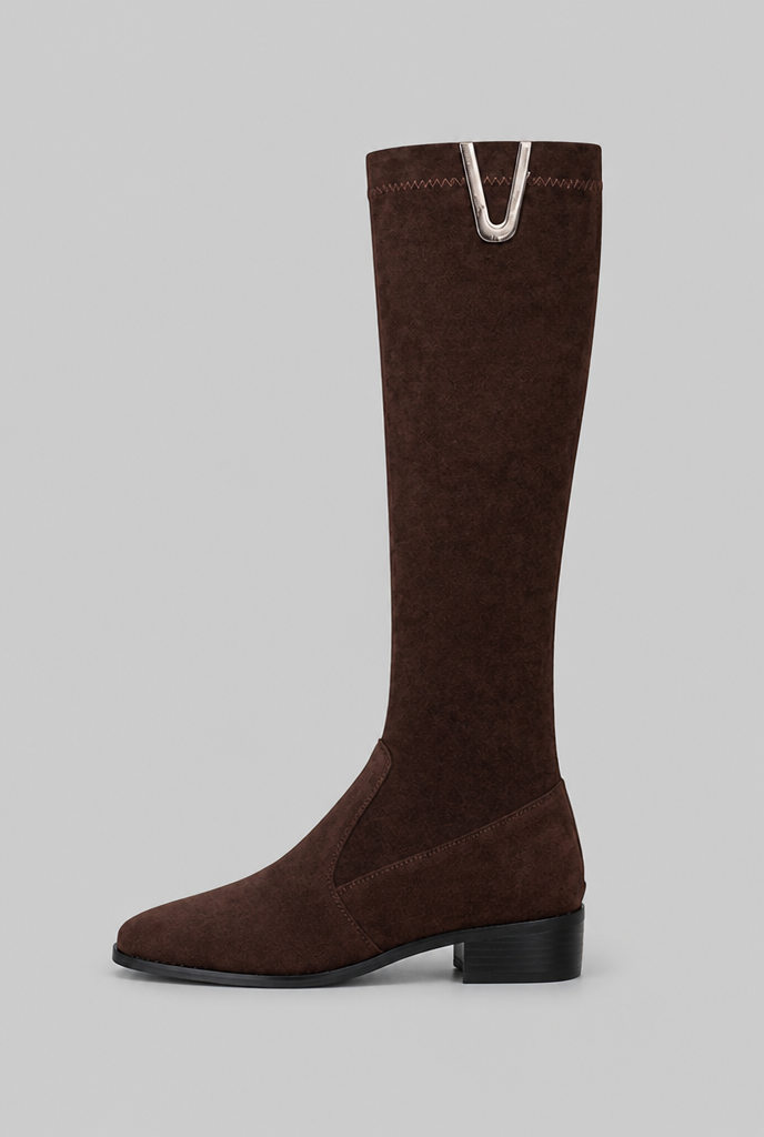 Knee-High Buckle Boots