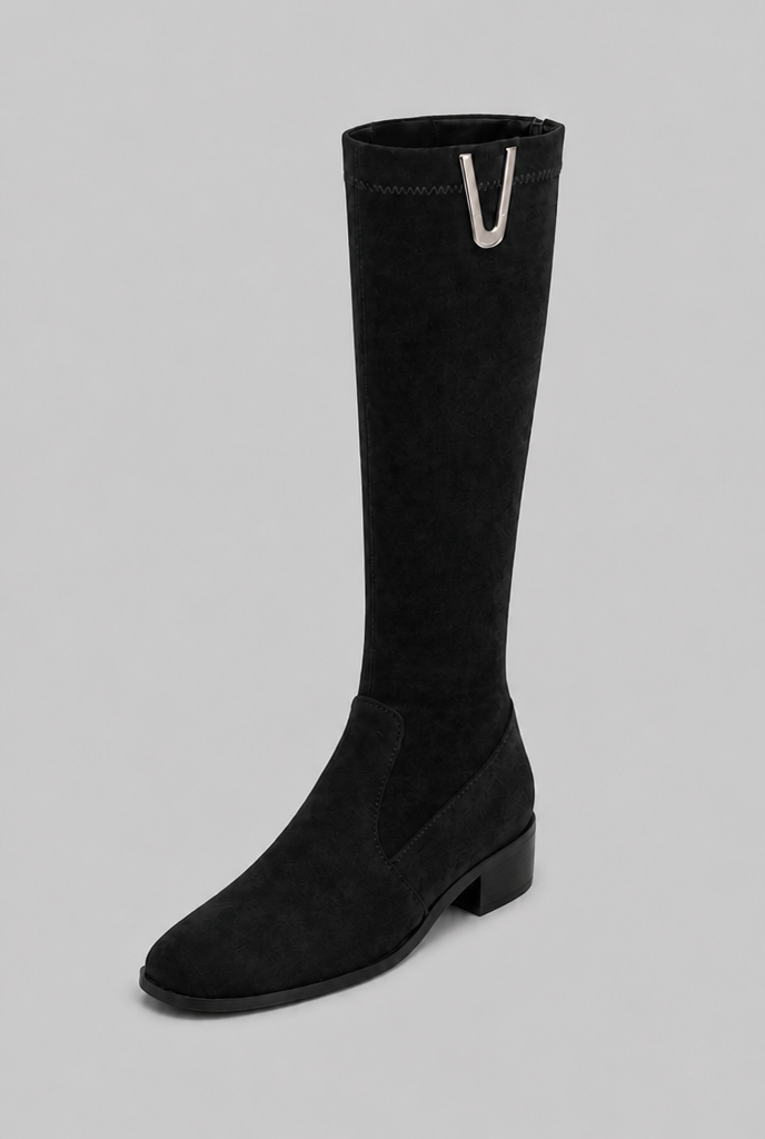 Knee-High Buckle Boots