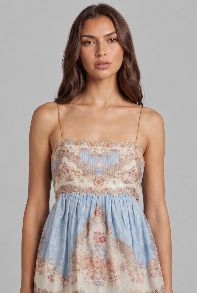 Tiered Floral Maxi Dress