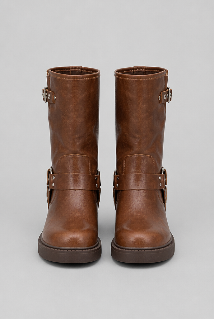 Buckle Strap Ankle Boots